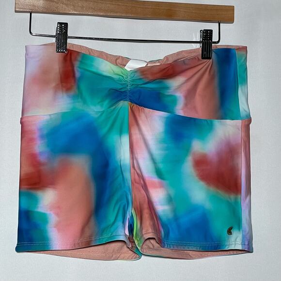 Citrus Reversible Crop Rashguard Swimsuit Top and Bottom Multi Womens Size Large - Picture 6 of 16